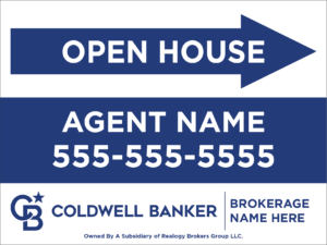 Coldwell Banker 18x24 Open House Template C