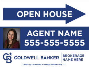 Coldwell Banker 18x24 Open House Template D with photo