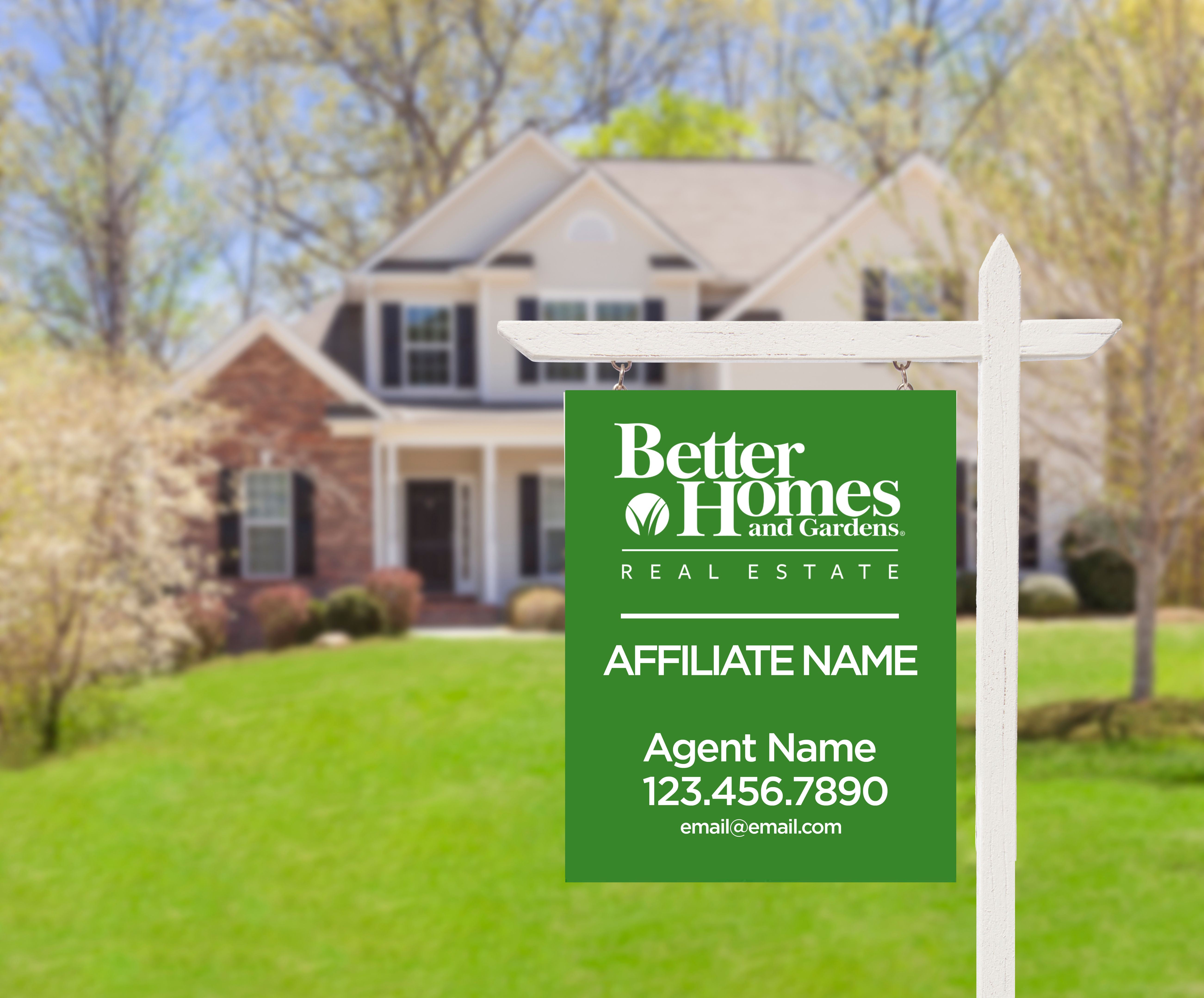 Better Homes and Gardens Agent Contact Sign