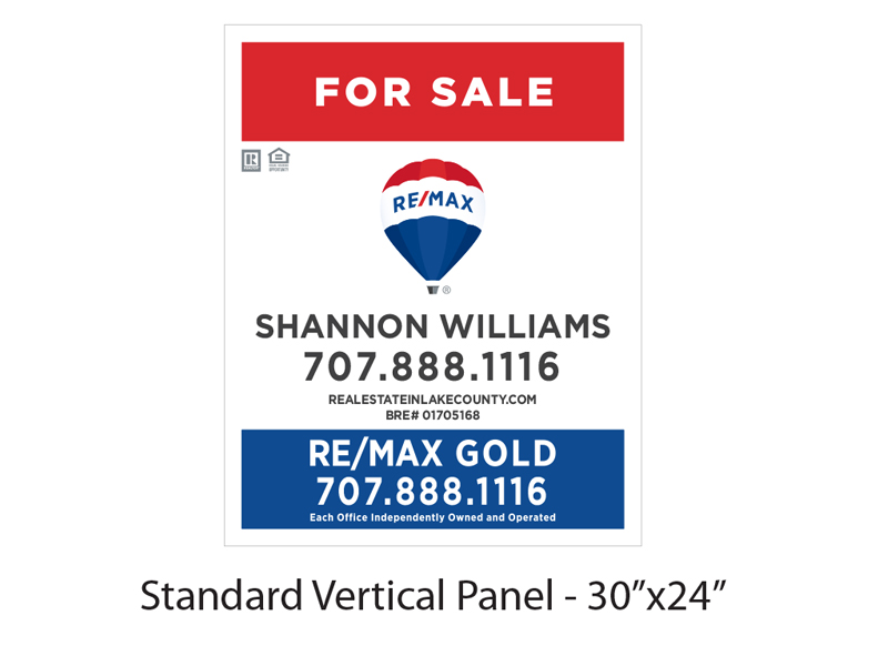 Buy Sign Re/Max Gold For Sale Panel 30 x 24